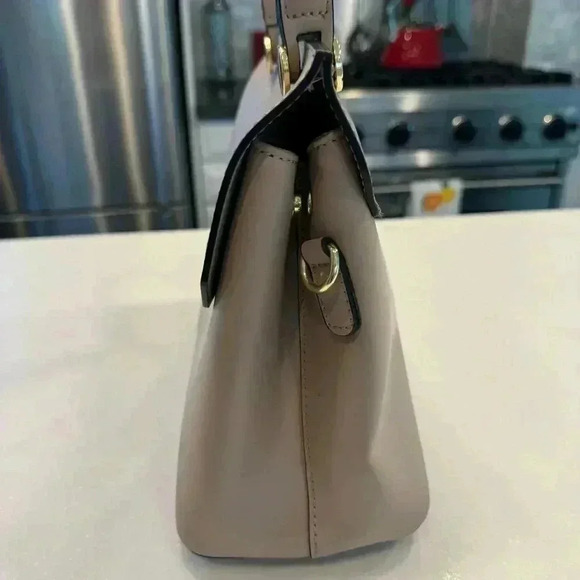 Cielo Celeste handbag/crossbody genuine leather with blush. made in Italy - Picture 10 of 16